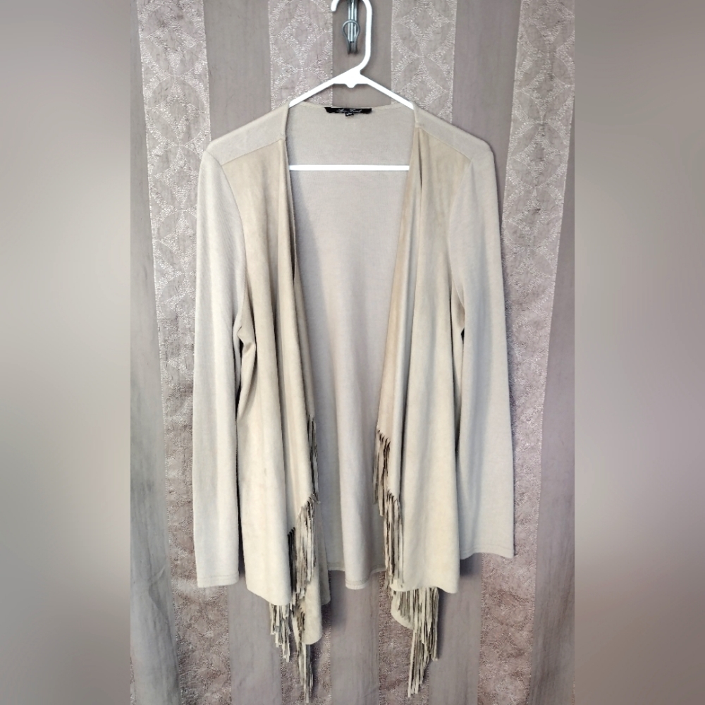 💎 Anne French Western Fringe Women's Open Cardigan #0008